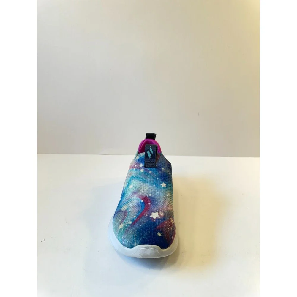 Skechers Girls Sneakers Ultra Flex 3.0 Glowing Galaxy Slip on Blue Multi US 11